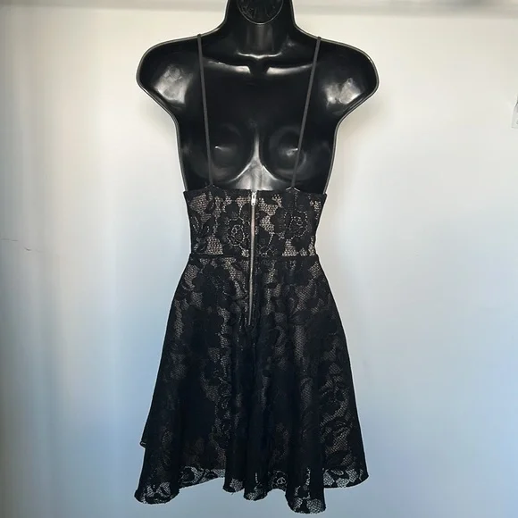 Elegant Black Lace Dress - Picture 7 of 16